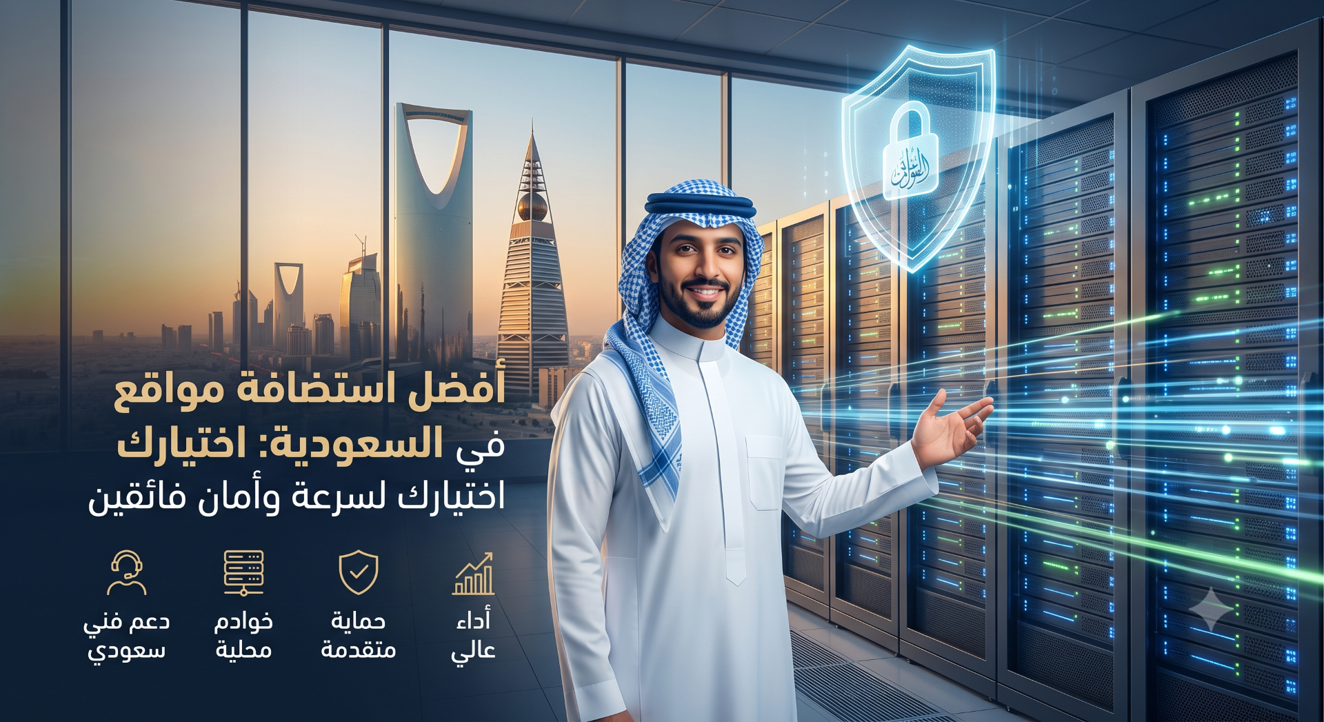 كيف تختار أفضل استضافة مواقع سريعة وآمنة لمشروعك في السعودية؟
